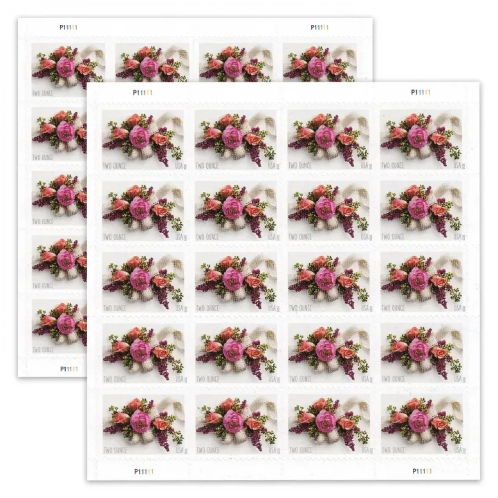 (2020) USPS Garden Corsage Wedding Postage Stamps