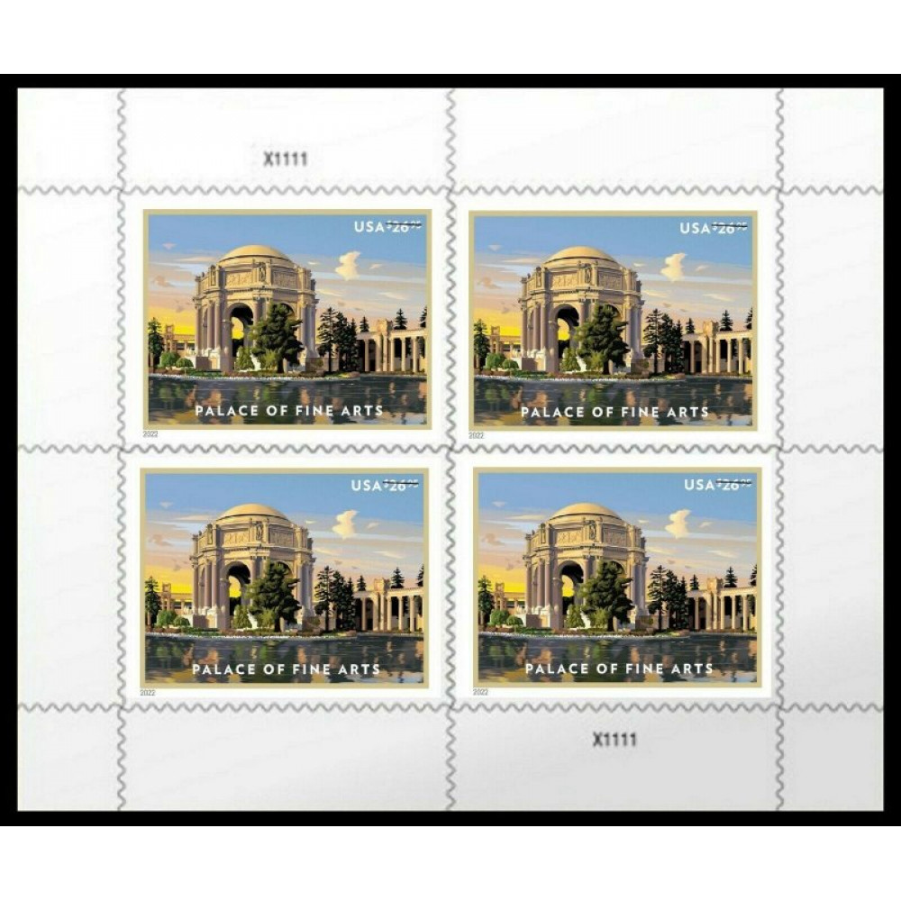 2022 Palace of Fine Arts 1sheets of Four Stamps