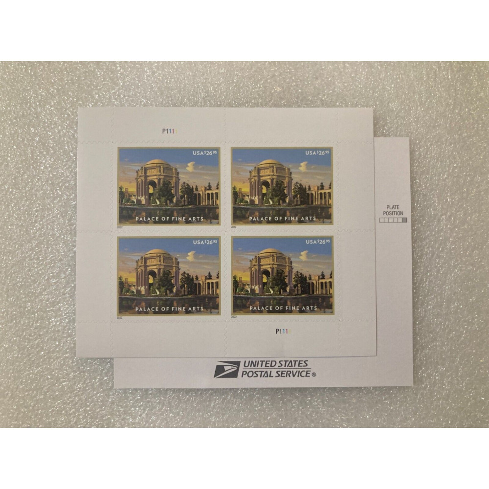 （2022）Palace of Fine Arts 1sheets of Four Stamps
